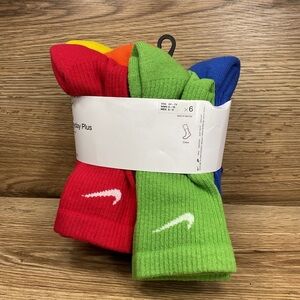 Nike Everyday Plus Cushioned Dri-FIT 6-8 Socks - 6 Pairs, (SX6897-903)